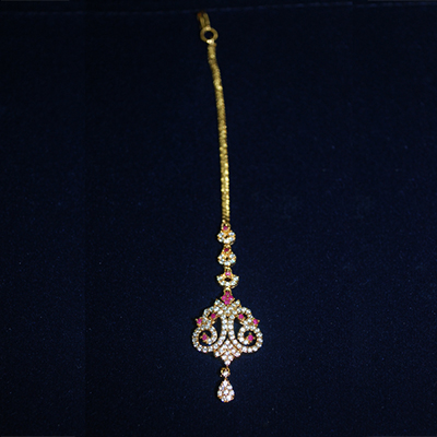 "1gram Fancy Maang Tikka  - MGR-919-CODE001 - Click here to View more details about this Product